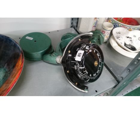 A Sestrel Moore ship's compass by Henry Browne & Son, Barking & London on original swivel stand with cover (No. 1962).