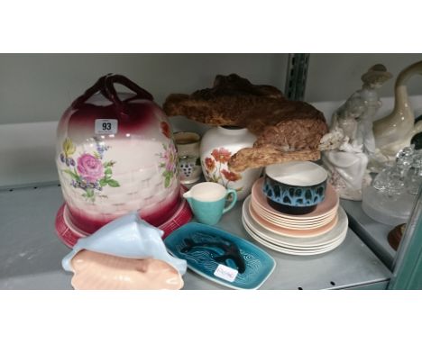 A quantity of various china including Poole Pottery.