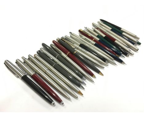 A quantity of vintage ball pen and pencils by Parker.