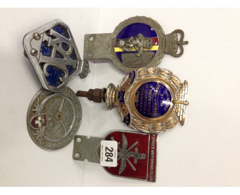 An early 20th century News of The World Knights of The Road Guild in Recognition of Courteous and Considerate Driving car bad
