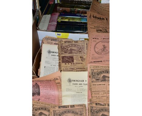 TWO BOXES OF BOOKS AND MAGAZINES, one box contains approximately twenty-six editions of Birmingham Faces &amp; Places from ci
