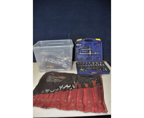 A LARGE SELECTION OF SPANNERS AND SOCKETS brands to include Silverline, tool hub and Snap on along with unbranded spanners, w