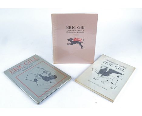 Roy Brewer Eric Gill The Man Who Loved Letters,  London Fredrick Muller Ltd 1973, together with Eric Gill and The Guild of St