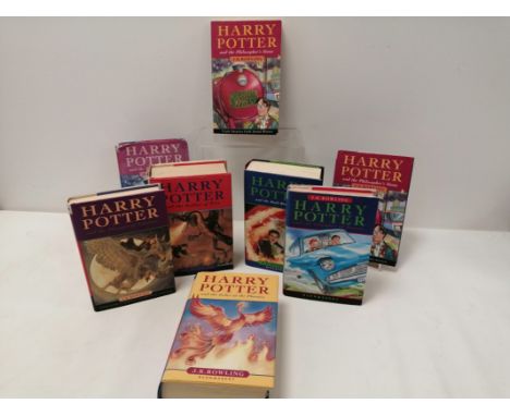 A collection of Harry Potter bound volumes to include a first edition (later printings) 'Harry Potter and The Philosopher's S