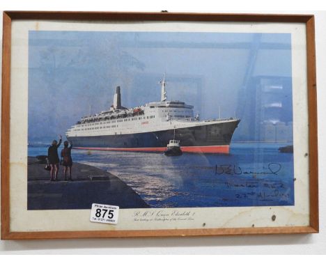 Framed Print - QE2 - Signed by The Master 
