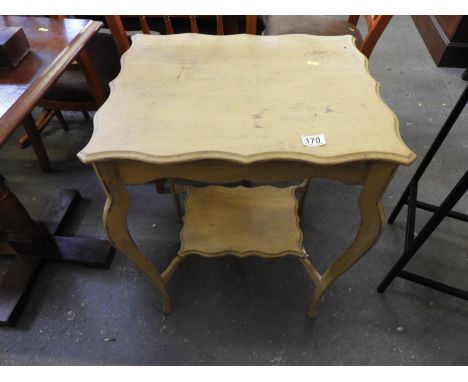 Painted Occasional Table with Shelf under 