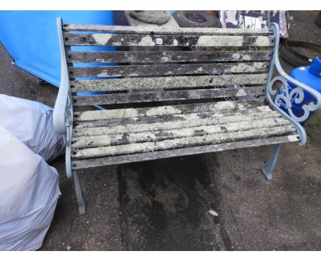 Metal End Garden Bench 