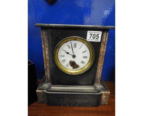 Slate Marble Mantel Clock 
