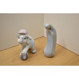 A Lladro 'Kneeling Madonna' number 4534 sold alongside a Casades circus elephant.