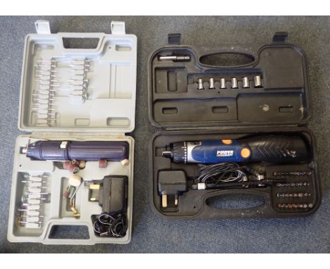 Two rotary tool kits, Powercraft and John Mills. P&amp;P Group 1 (£14+VAT for the first lot and £1+VAT for subsequent lots) 