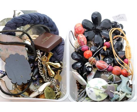 Two boxes of mixed necklaces. P&amp;P Group 1 (£14+VAT for the first lot and £1+VAT for subsequent lots) 