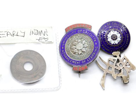 Collection of Indian enamel badges etc. P&amp;P Group 1 (£14+VAT for the first lot and £1+VAT for subsequent lots) 