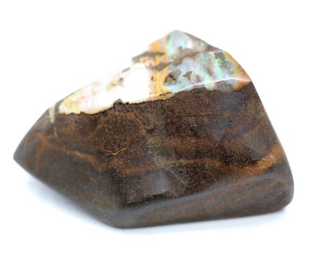 Polished opal in rock setting, L: 4 cm. P&amp;P Group 1 (£14+VAT for the first lot and £1+VAT for subsequent lots) 