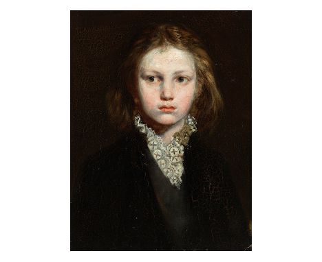    Bertalan Székely von Adamos, 1835 "" 1910, zug. PORTRAIT EINES MÄDCHENS Öl auf Leinwand. Doubliert. 52 x 40 cm. Hinter Gla