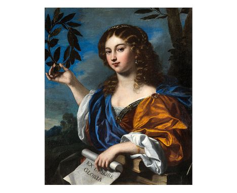      Nicolas Régnier, 1590 "" 1667, zug. ALLEGORIE DER ARBEIT Öl auf Leinwand. Doubliert. 91 x 74 cm In vergoldetem Prunkrahm