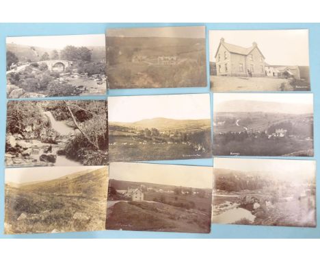 Eighteen W R Gay RP postcards of Dartmoor, including Hexworthy, Huccaby, Watersmeet and Virtuous Lady, together with twenty-t