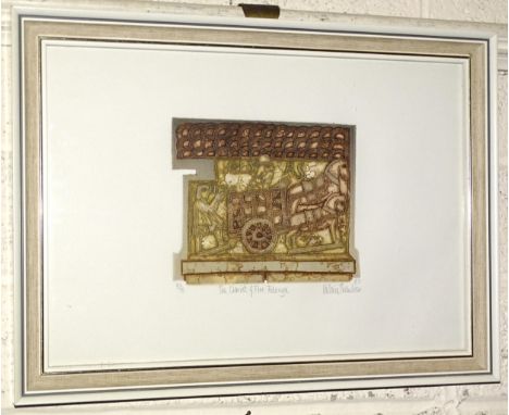 After Valerie Thornton (1931-1991), 'The Chariot of Fire, Fidenza', a limited-edition etching, signed, titled and dated '85, 