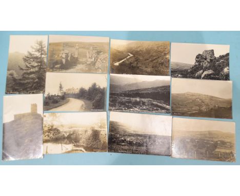 Forty-four W R Gay RP postcards of Dartmoor, including Burrator, Cadover Bridge, Dousland, Brent Hill, Brent Moor, ponies, De