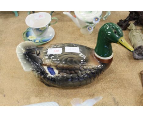 Ballentynes duck form whisky decanter