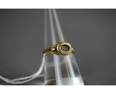 Gold signet ring