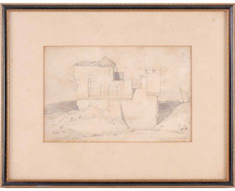 John Sell Cotman (1782 - 1842), 'A Norman Castle', signed, pencil sketch, 15cm x 23.5cmThe Cotman family collection.