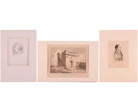 John Sell Cotman (1782 - 1842), 'Reverend Pendlebury Houghton', soft ground etching, plate 27.5cm x 20cm; Sir H C Englefield 