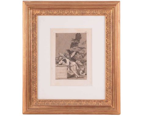 After Francisco Goya (1746 - 1828), El sueño de la razón produce monstruos (The Sleep of Reason Produces Monsters), from Los 