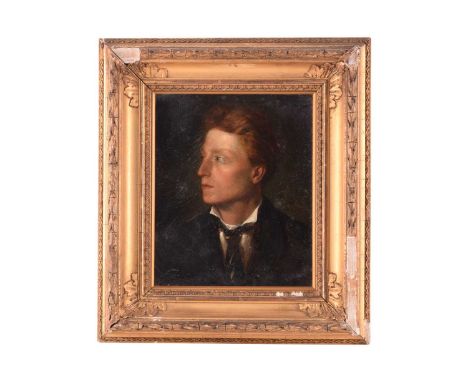 Frederick George Cotman RI. ROI. (British, 1850-1920), 'Portrait of Thomas William Cotman as a Young Man', oil on board, 25.5