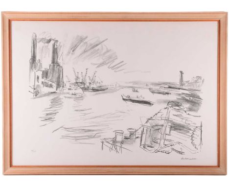 Oskar Kokoschka (1886 - 1980) Austrian, Battersea Power Station (1967), signed and numbered 34/75 in pencil, lithograph, 62 x