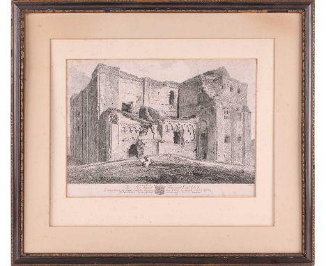 John Sell Cotman (1782-1842), 'Castle Rising Castle', etched and published by J. S Cotman, Yarmouth 1813, etching, 27cm x 37.