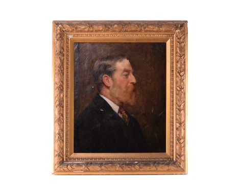 Frederick George Cotman RI. ROI. (British, 1850-1920), 'Portrait of Henry Edmund Cotman (1844-1914)', oil on canvas, inscribe