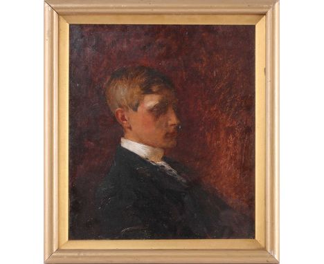 Frederick George Cotman RI. ROI. (British, 1850-1920), 'Portrait of Fred Grahame Cotman as a young man, son of the artist', o