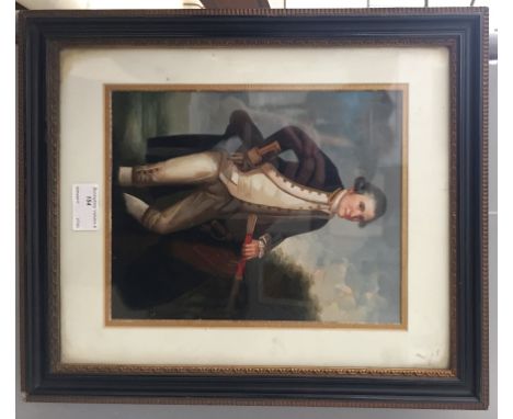 After John Webber, R.A. (c. 1752-1793): Portrait of Captain Cook, oil on board, H 24 x W 19 cm