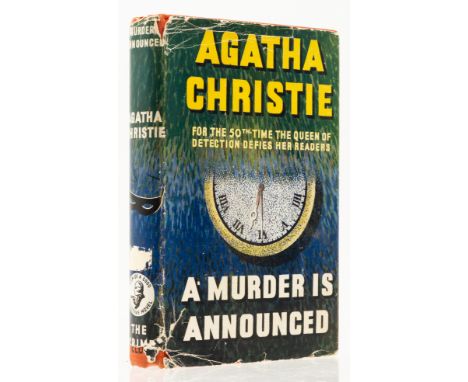 Christie (Agatha) Murder is Announced, first edition, original cloth, very light bumping to spine ends, dust-jacket, nicks an