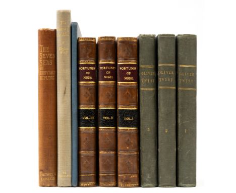 Dickens (Charles) Oliver Twist, 3 vol., first edition, vol.2 second issue with original title but with 'Vol. II' to title pag