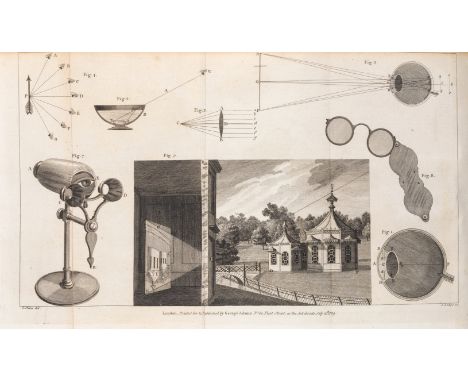 Ophthalmology.- Adams (George) An Essay on Vision, first edition, folding engraved plate as frontispiece, bookseller's label 