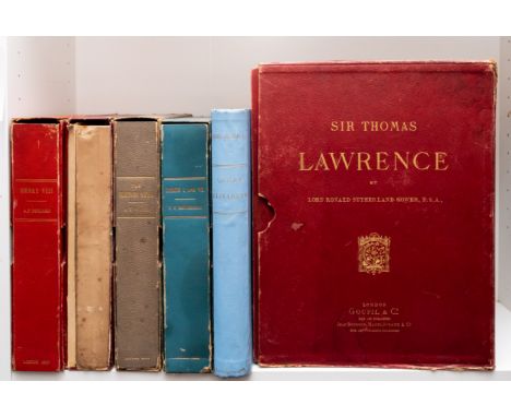 Gower (Lord Ronald Sutherland) Sir Thomas Lawrence, 2 vol., including a series of 60 duplicate plates loose in portfolio, one