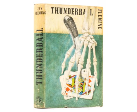 Fleming (Ian) Thunderball, first edition,&nbsp;ink ownership inscription and light strip of fading on front free endpaper, or