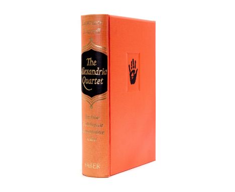 Durrell (Lawrence) The Alexandria Quartet, one of 500 copies signed by the author, pencil gift inscription to endpaper, origi