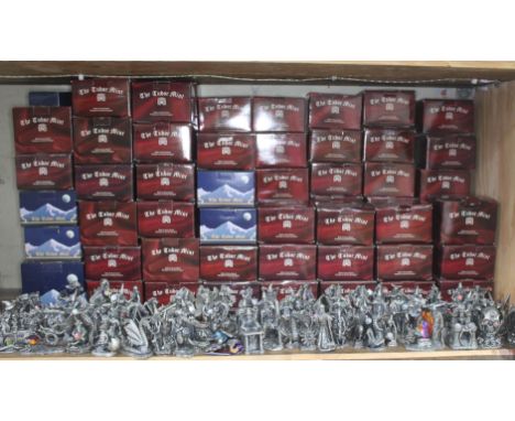 Approximately 80 small Myth and magic figures by The Tudor Mint, including medals, letter knife and key rings  