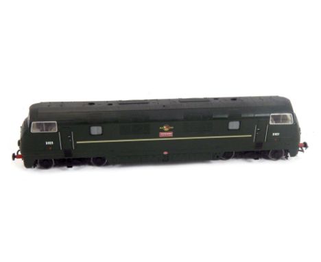 A Bachmann Branchline OO gauge Class 42 Warship locomotive Hermes, D823, BR green, 32-052A.
