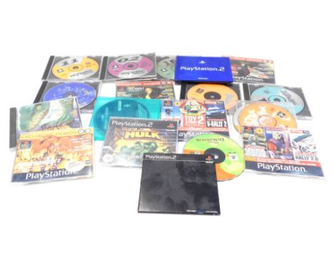 Playstation and Video Games, comprising CD vols 1 and 2, Unreal Tournament PC Games, Playstation 2 Welcome Pack, Playstation 