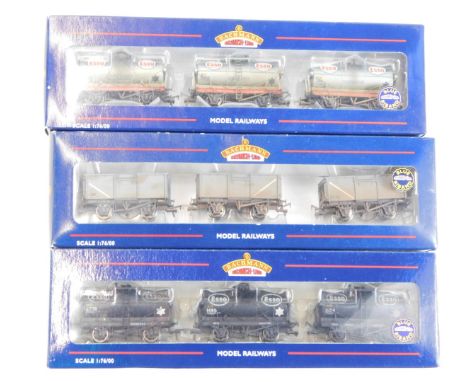 Bachmann Branchline OO gauge rolling stock, comprising 37-225Y set of three BR mineral wagons (weathered), Produced Exclusive