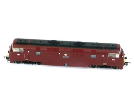 A Bachmann Branchline OO gauge model of a diesel locomotive Zealous, warship class D865, in a blister pack.
