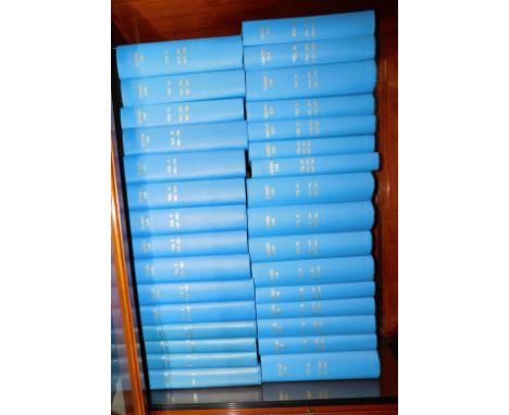 A collection of Classic Car Magazines, professionally bound, in blue bindings with a digital memory stick for rapid access to