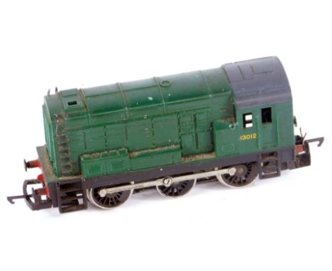 A Hornby OO gauge diesel shunting engine, green livery, 0-6-0, 13012.