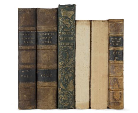 A collection of Natural History bindings, 19th century, comprising: Rev. F.O. Morris, A History of British Butterflies, Londo