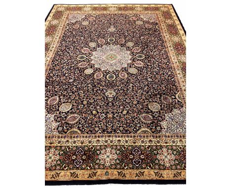 FINE PERSIAN ARDEBIL DESIGN CARPET, 408cm x 305cm.