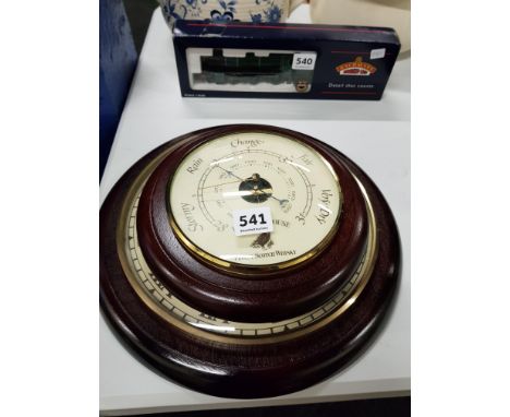 FAMOUS GROUSE CLOCK AND BAROMETER