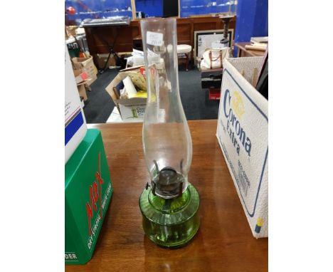 GREEN GLASS FINGER LAMP